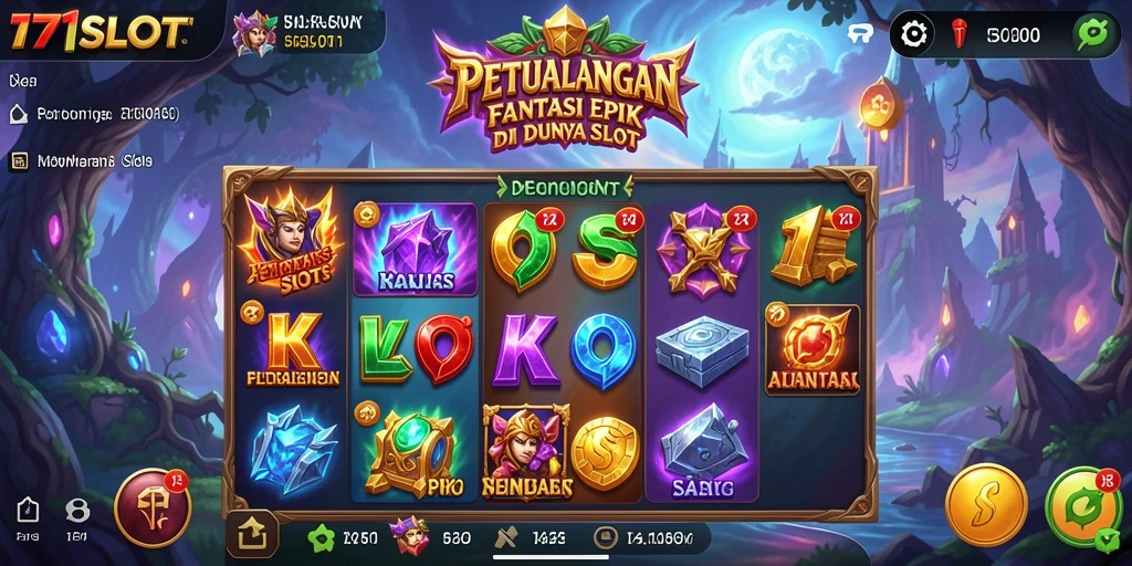 Tampilan intens gameplay slot RPG penuh aksi.