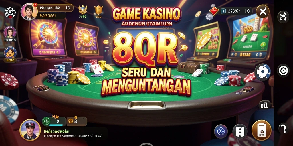 Tampilan menarik dari gameplay Kasino di 8QR.