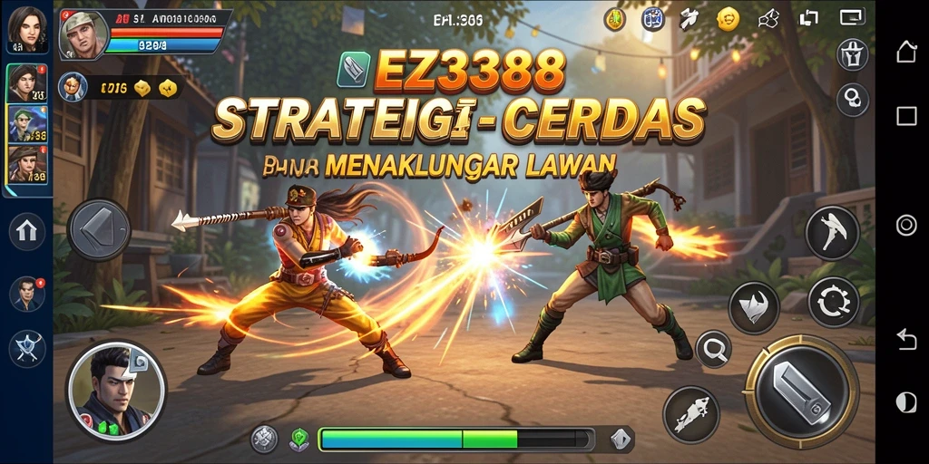 Tampilan menarik dari gameplay strategis EZ338.