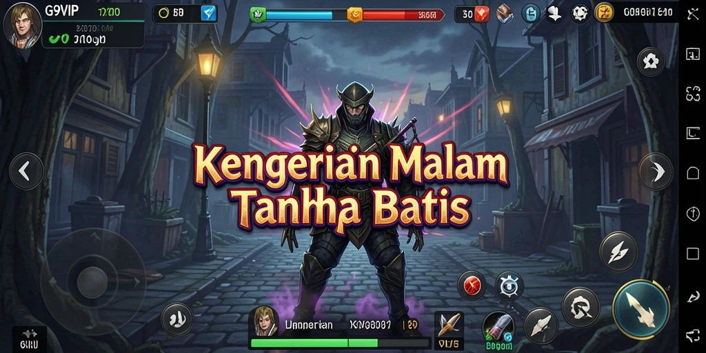 Menampilkan gameplay menyeramkan G9VIP dalam suasana gelap dan mencekam.