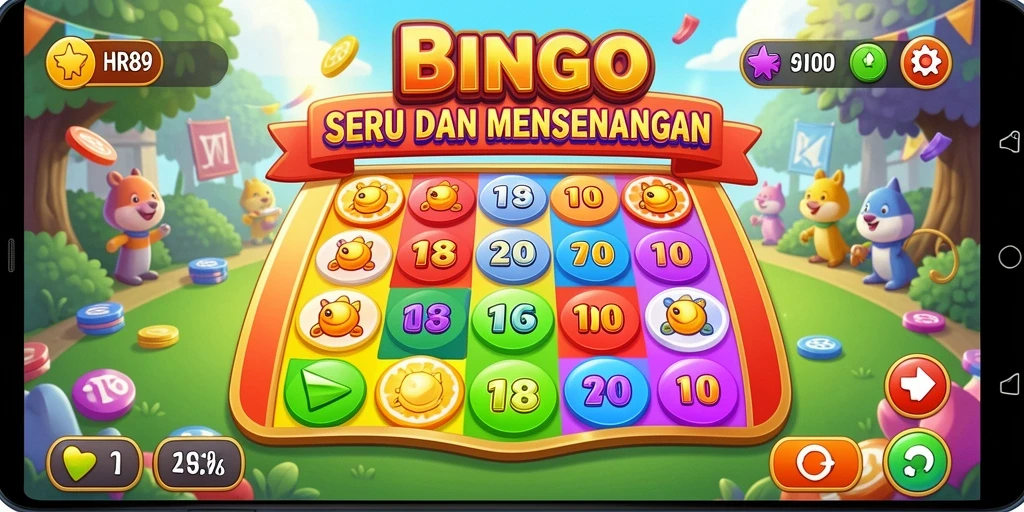 Gameplay HR89 yang menarik saat bermain Bingo bersama teman-teman.