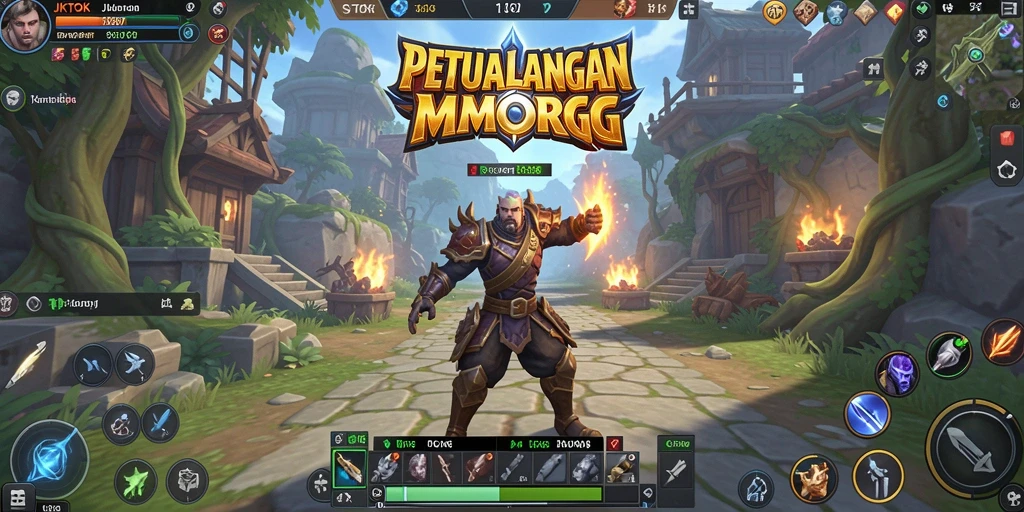Tampilan gameplay seru di <strong>JKTOK</strong> yang menampilkan karakter beraksi di dunia MMORPG.
