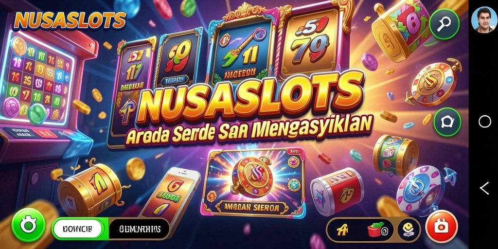 Tampilan gameplay NUSASLOTS dengan efek visual dan animasi menarik.