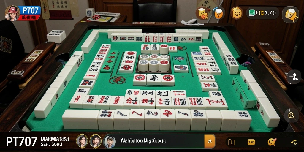 Tampilan gameplay Mahjong yang menawan di PT707.