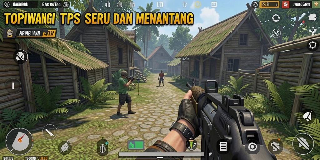 Tampilan gameplay seru dan aksi penuh di TOPIWANGI.